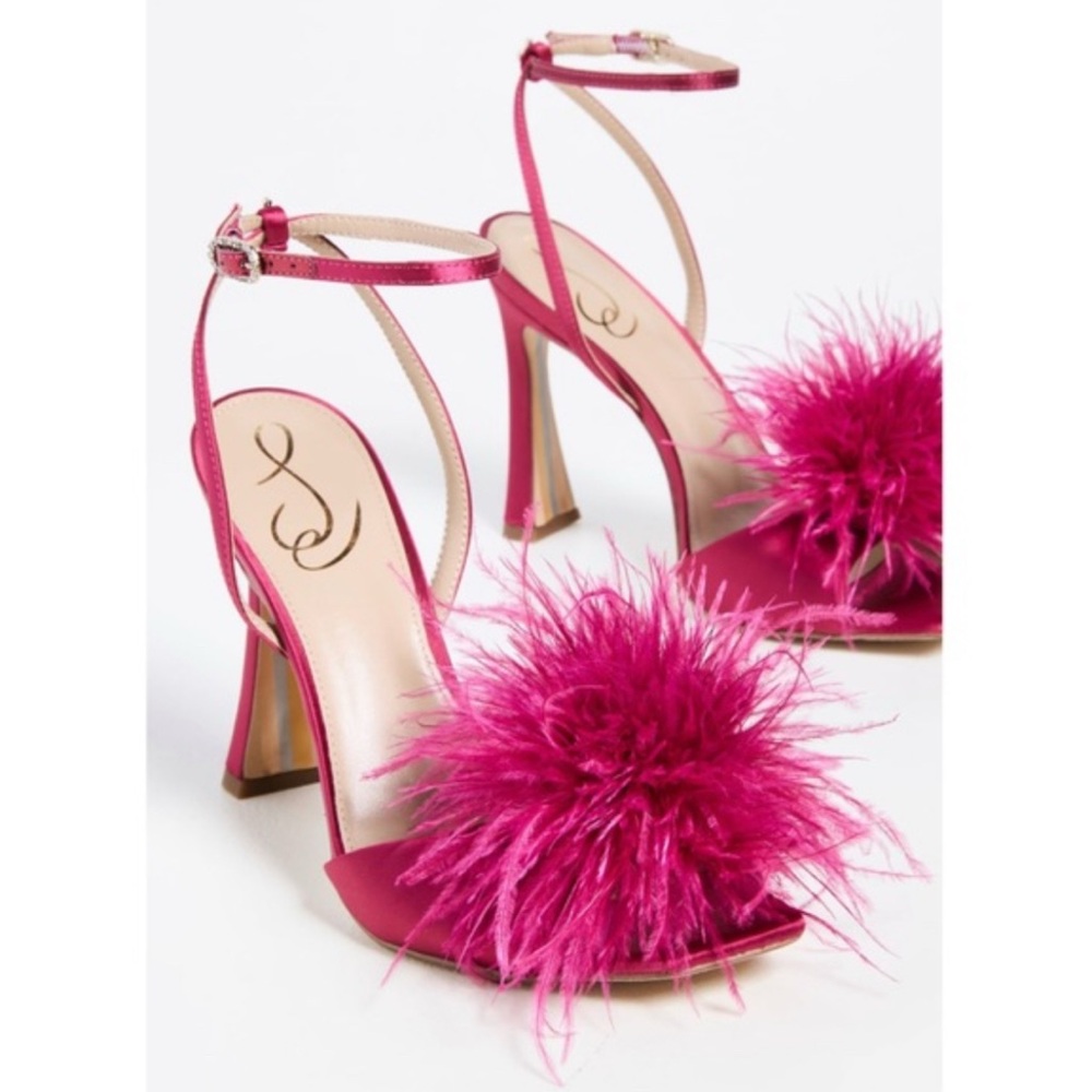 Sam Edelman Pink Feather Heels
